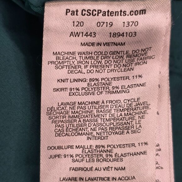 Womens Columbia Teal Active Fit Skort With Inner Shorts Zipper Pocket Size 1X - Picture 5 of 10